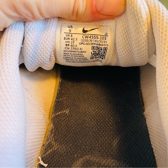 Nike Mens Air Max SC White Red Black Low Top Casual Sneakers CW4555-103 size 9 - Picture 8 of 9